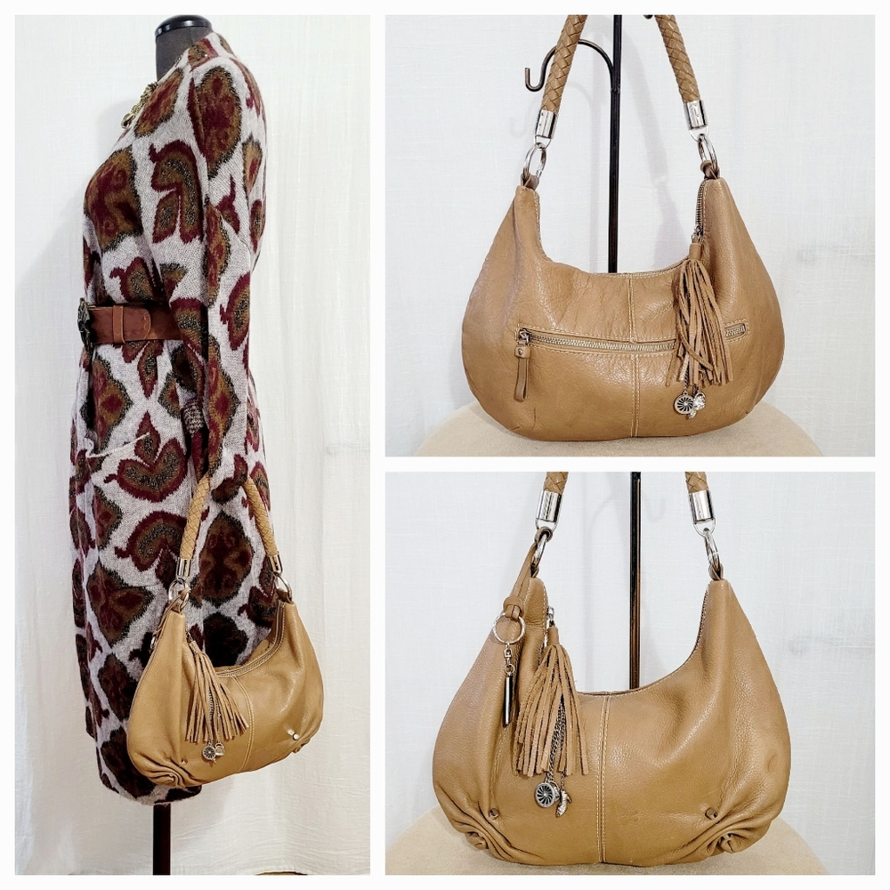 Tan Leather Shoulder Bag
